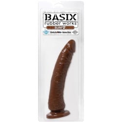 Basix Rubber Works 7" Slim Dong - Brown