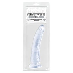 Basix Rubber Works 7" Slim Dong - Clear