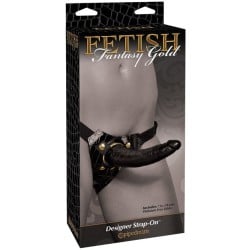 Fetish Fantasy Gold Designer Strap On w/Dildo - Black