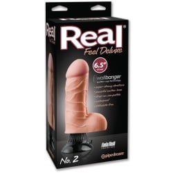 Real Feel Deluxe No. 2  6.5" Waterproof Vibe - Flesh Multi Speed