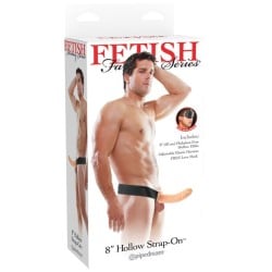 Fetish Fantasy Series 8" Hollow Strap On - Flesh