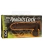 UR3 Realistic Cock w/Balls - 8" Black