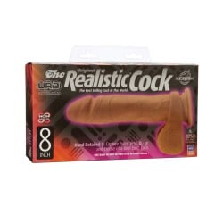 UR3 Realistic Cock w/Balls - 8" Brown