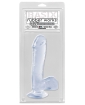 Basix 7.5" Dong w/Suction Cup - Clear