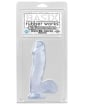 Basix Rubber Works 6.5" Dong w/Suction Cup - Clear