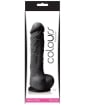 Colours Pleasures Silicone 5" Dildo w/Suction Cup - Black