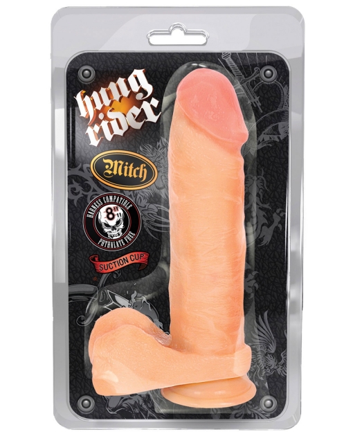 Blush Hung Rider Mitch 8" Dildo w/Suction Cup - Flesh