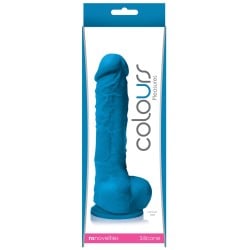 NS Novelties Colours Pleasures 5" Dildo w/Suction Cup - Blue
