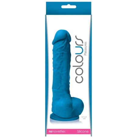 NS Novelties Colours Pleasures 5" Dildo w/Suction Cup - Blue