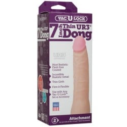 UR3 Vac-U-Lock Dong - 7 " White