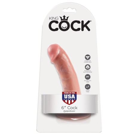 King Cock 6" Cock - Flesh