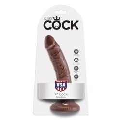King Cock 7" Cock - Brown