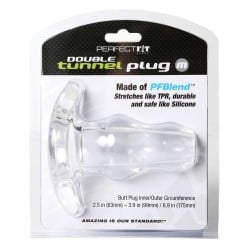 Perfect Fit Medium Double Tunnel Plug - Clear