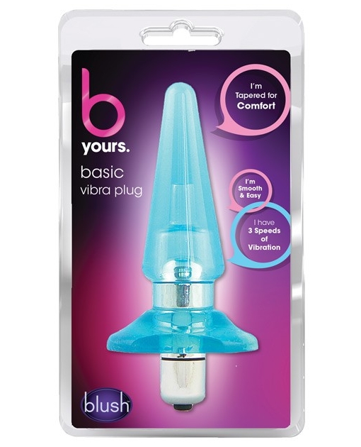 Blush B Yours Basic Vibro Plug - Blue