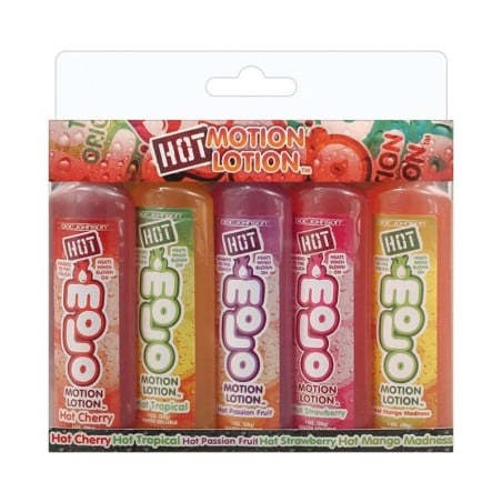 Hot Motion Lotion - 1 oz Bottle Asst. Flavors Pack of 5