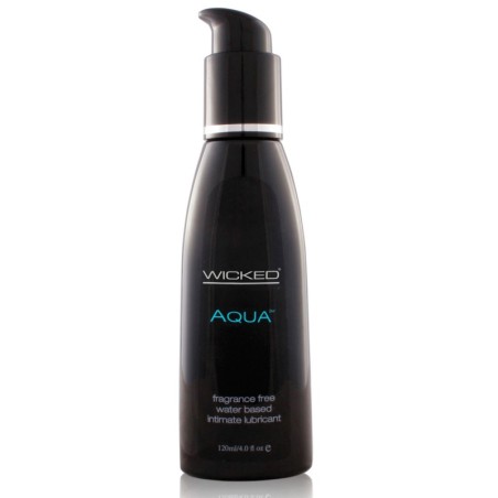 Wicked Sensual Care Collection Aqua Waterbased Lubricant - 4 oz Fragrance Free