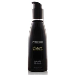 Wicked Sensual Care Collection Hypoallergenic Aqua Sensitive Waterbased Lubricant - 4 oz Unscented