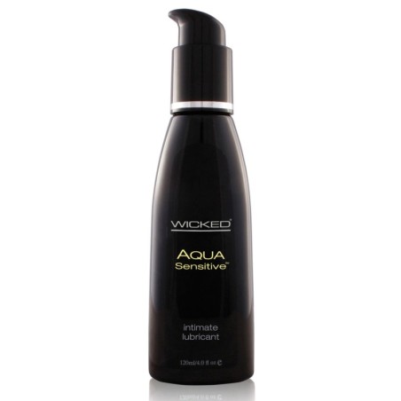 Wicked Sensual Care Collection Hypoallergenic Aqua Sensitive Waterbased Lubricant - 4 oz Unscented