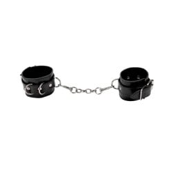 Shots Ouch Leather Cuffs - Black