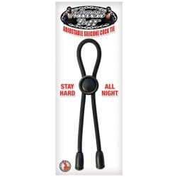 Mack Tuff Adjustable Silicone Cock Tie - Black