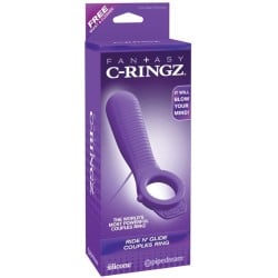 Fantasy C-Ringz Ride N' Glide Couples Ring - Purple