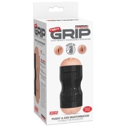 Extreme Dollz Tight Grip Dual Density Squeezable Strokers - Pussy & Ass
