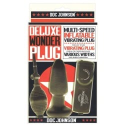 Deluxe Wonder Plug Inflatable Vibrating Butt Plug - Multi-Speed