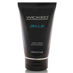 Wicked Sensual Care Collection Jelle Waterbased Lubricant - 4 oz Fragrance Free Anal Gel