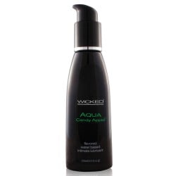 Wicked Sensual Care Collection Aqua Waterbased Lubricant - 4 oz Candy Apple