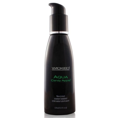 Wicked Sensual Care Collection Aqua Waterbased Lubricant - 4 oz Candy Apple
