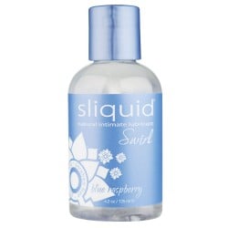 Sliquid Swirl Lubricant - 4.2 oz Bottle Blue Raspberry