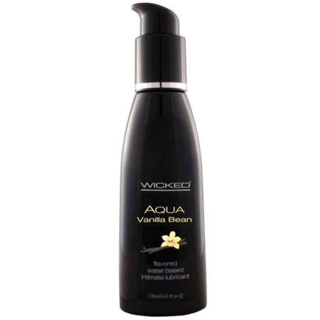 Wicked Sensual Care Collection Aqua Waterbased Lubricant - 4 oz Vanilla Bean
