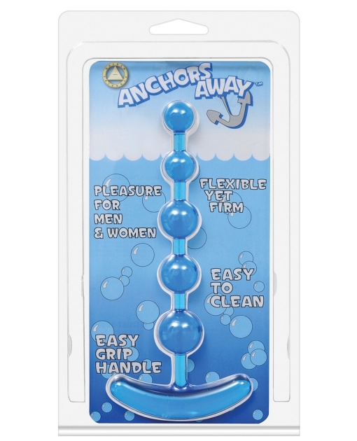 Anchor's Away Beaded Anal Plug - Blue