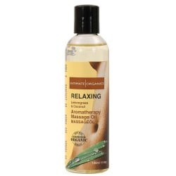 Organic Relaxing Massage Oil - 4 oz Coconut & Lemongrass