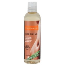 Organic Energizing Massage Oil - 4 oz Orange & Ginger