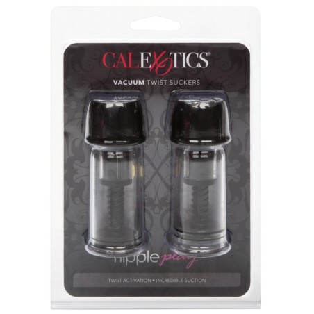 Nipple Play Vacuum Twist Suckers - Black