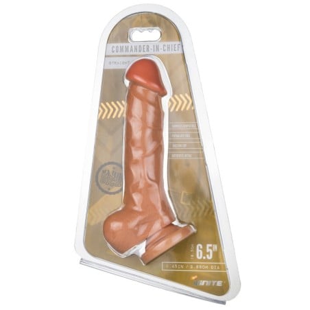 SI Novelties Major Dick Dong w/Balls & Suction Cup Commander in Chief - Vanilla