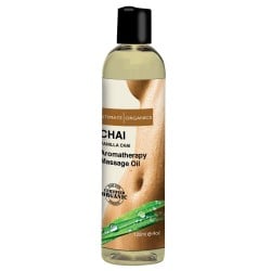 Intimate Organics Chai Massage Oil - 4 oz Vanilla & Chai