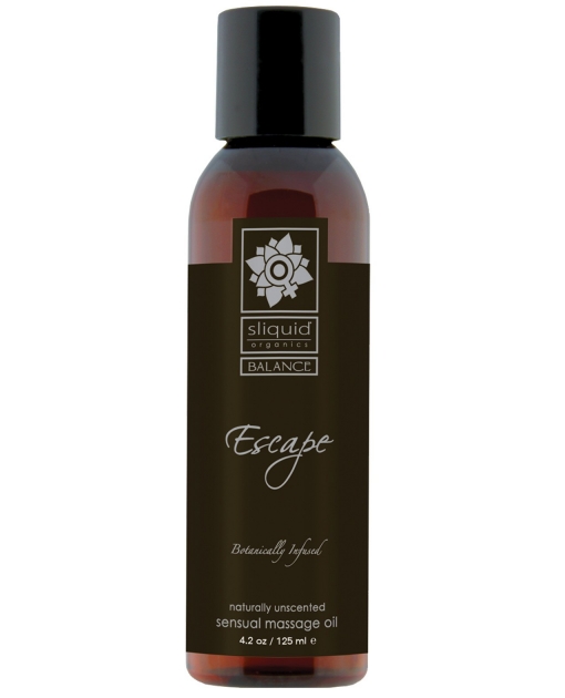 Sliquid Organics Massage Oil - 4.2 oz Escape