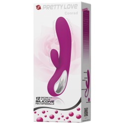Pretty Love Elmer Rabbit w/Handle - 12 Functions Fuchsia