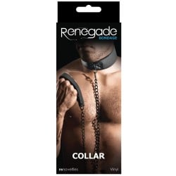 NS Novelties Renegade Bondage Collar - Black