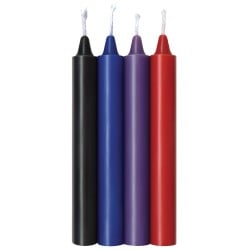 The 9's Make Me Melt Sensual Warm Drip Candles - Passion Tones Pack of 4