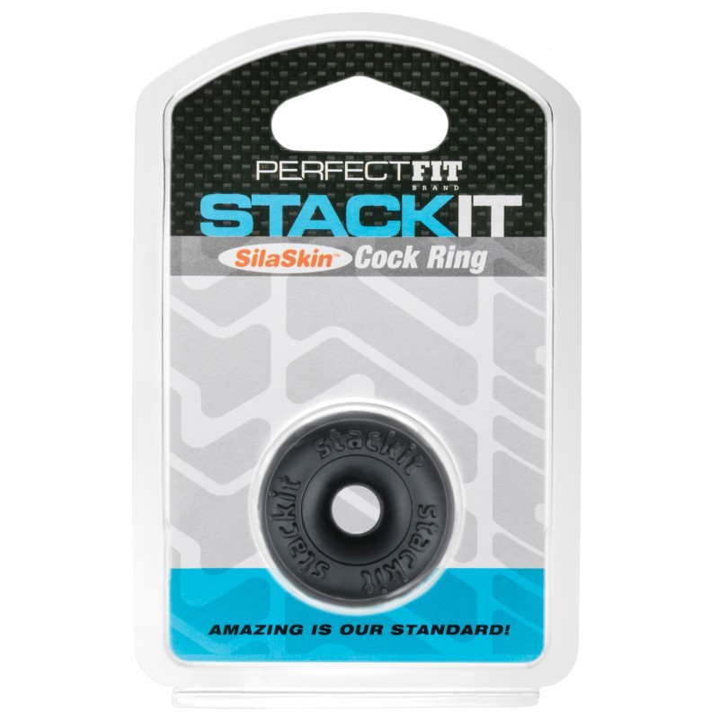 Perfect Fit Stackit Cock Ring - Black Perfect Fit Stackit Cock Ring - Black