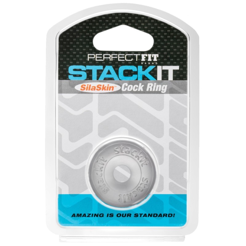 Perfect Fit Stackit Cock Ring - Clear Perfect Fit Stackit Cock Ring - Clear