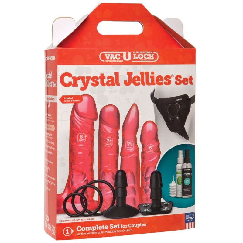 Vac U Lock Crystal Jellies Set - Pink Vac U Lock Crystal Jellies Set - Pink