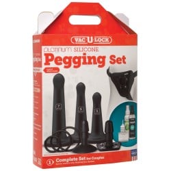 Vac U Lock Silicone Pegging Set - Black