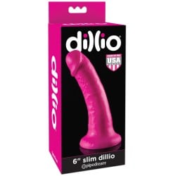 Dillio 6" Slim Dillio - Pink