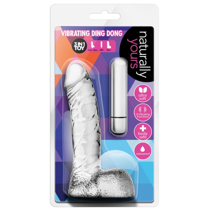 Blush Naturally Yours Vibrating Ding Dong - Clear Blush Naturally Yours Vibrating Ding Dong - Clear
