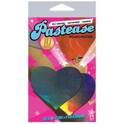 Pastease Hologram Heart - Silver O/S