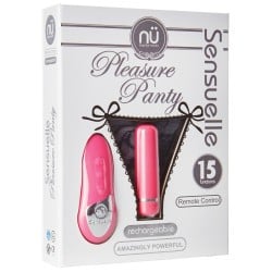 Sensuelle Pleasure Panty Bullet w/Remote Control - 15 Function Pink